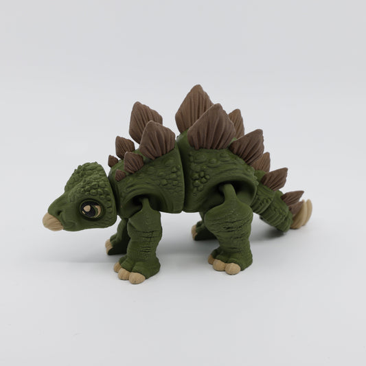 Stegosaurus fidget facing left – articulated sensory dinosaur fidget