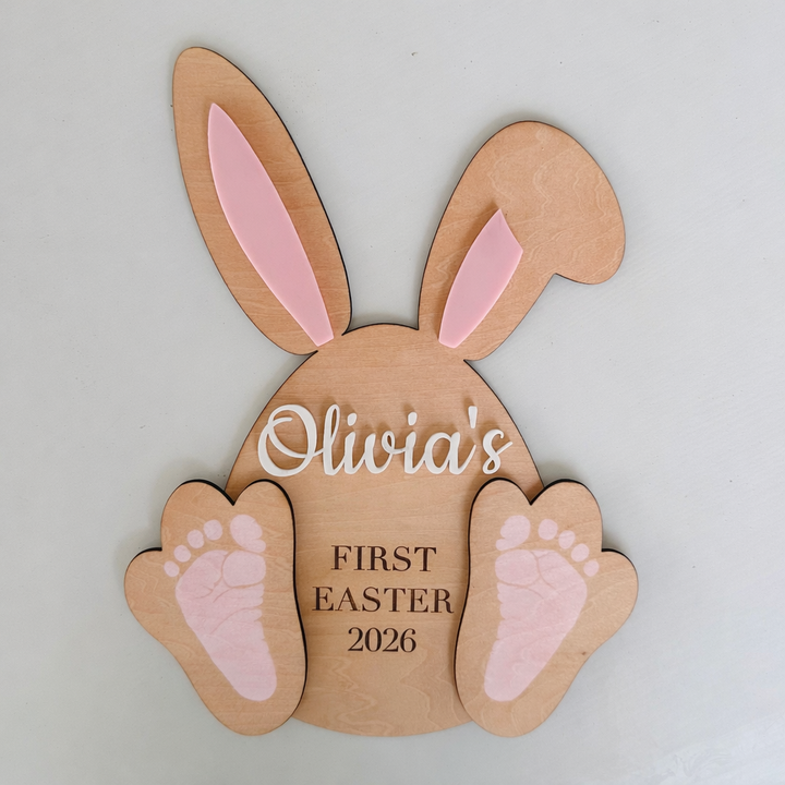 First Easter Footprint Plaque