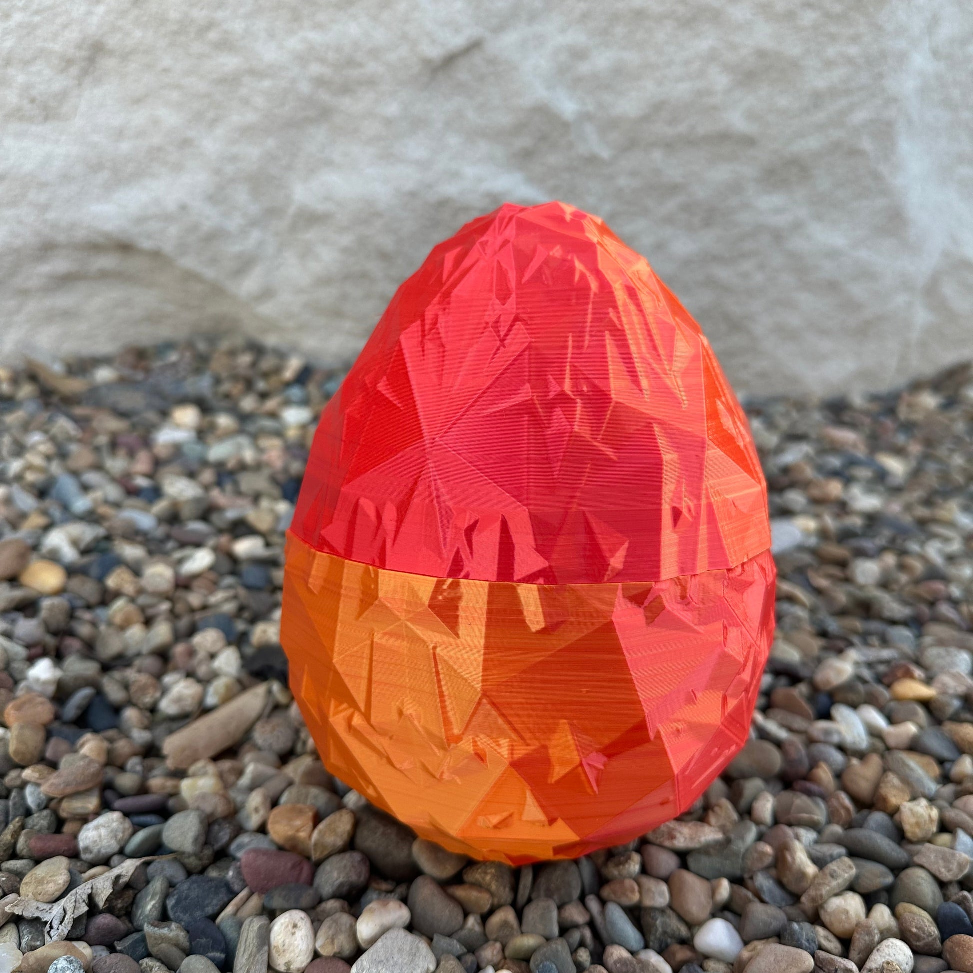 Crystal Egg Red/Gold Front