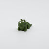 Front view of articulated mini triceratops sensory fidget with detailed horns and 3D printed features