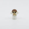 Front view of articulated mini angel sensory fidget with delicate wings and 3D printed facial features