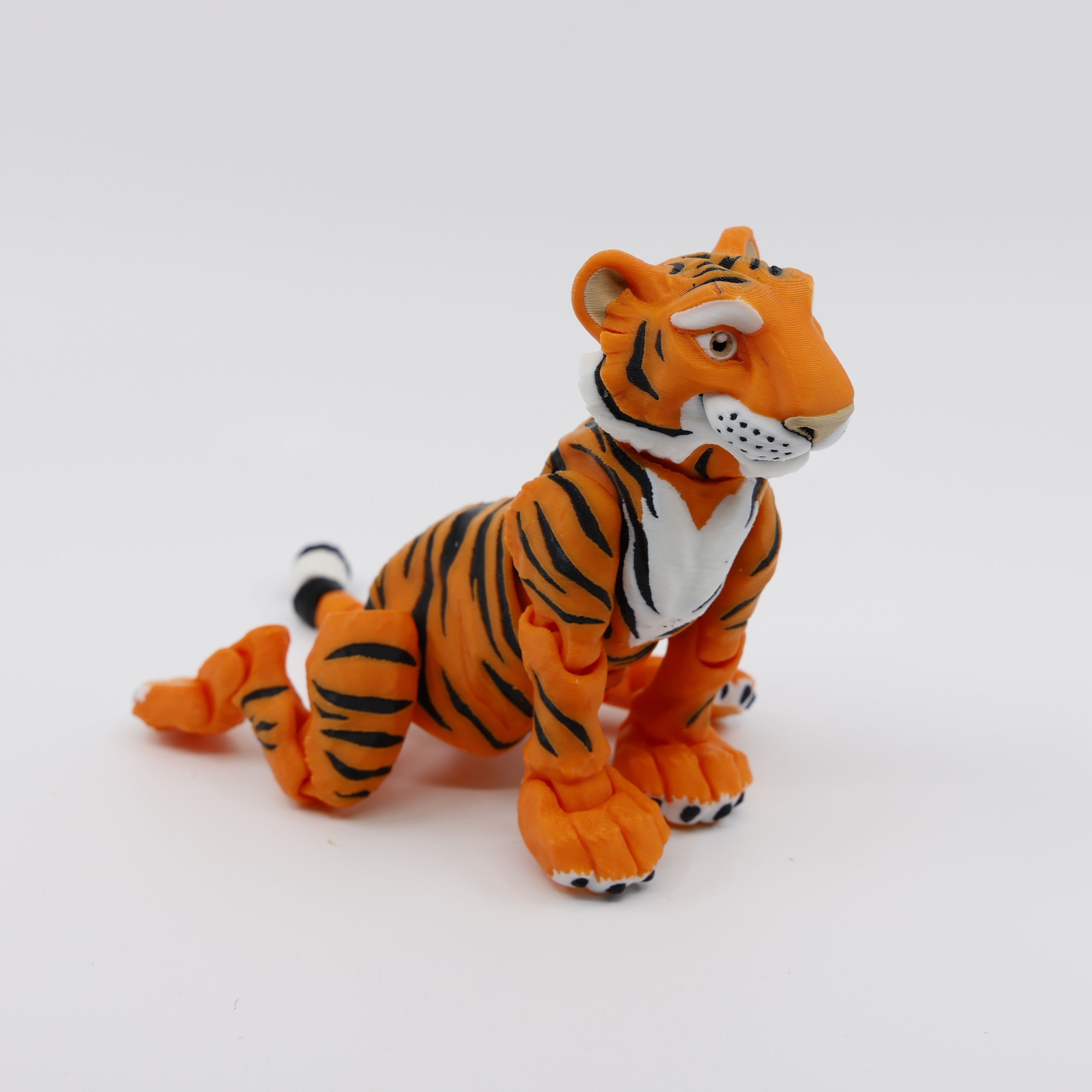 Tiger Bending Back Legs