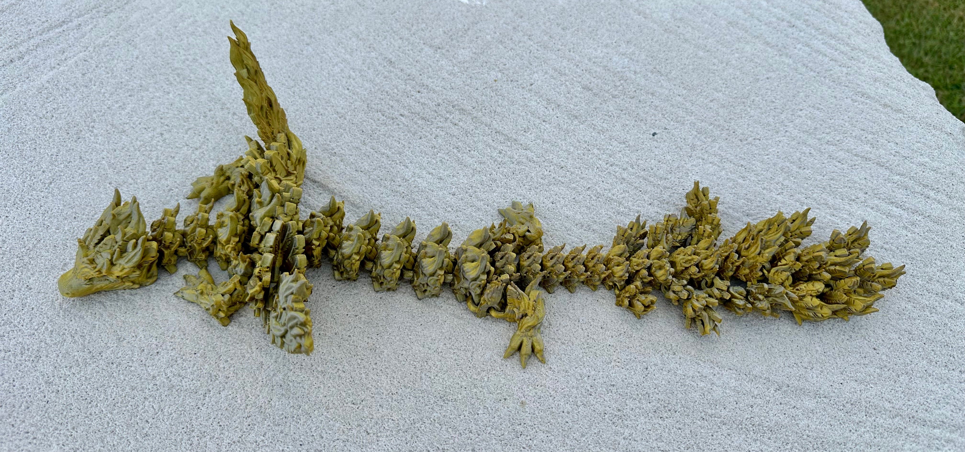 Phoenix Dragon Side Long with Wings out