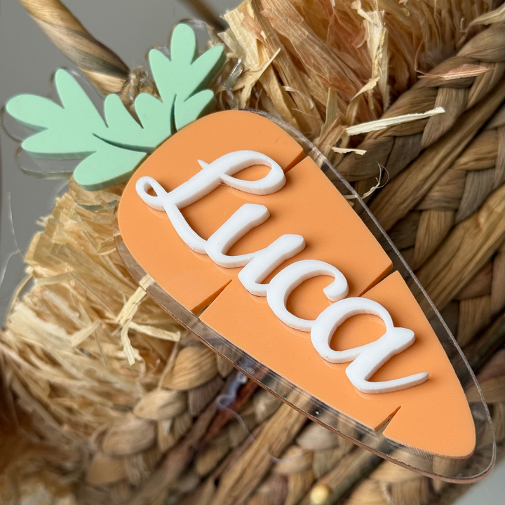 Easter Carrot Basket Tag