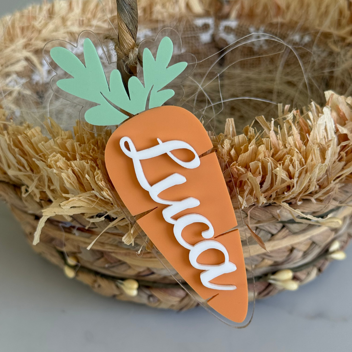 Easter Carrot Basket Tag