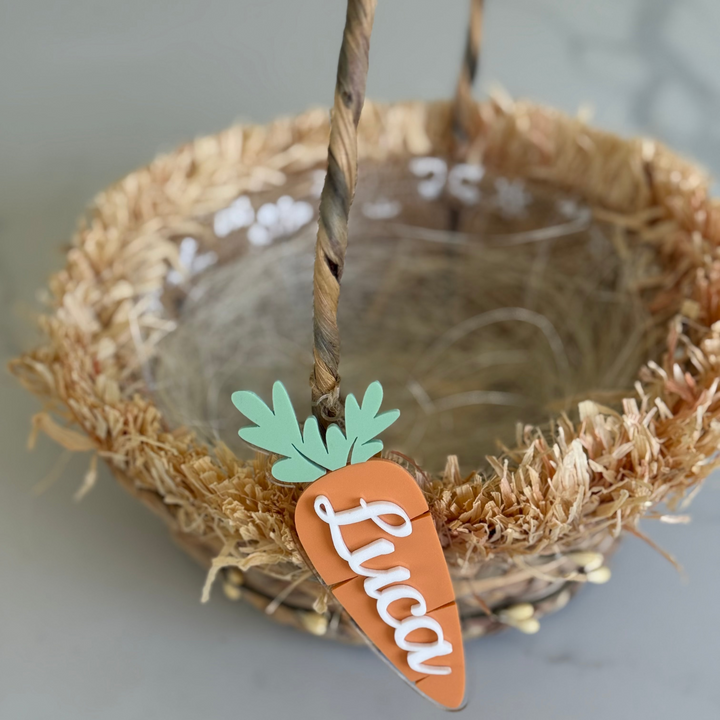 Easter Carrot Basket Tag