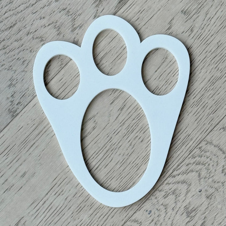 Easter Bunny Footprint Stencil