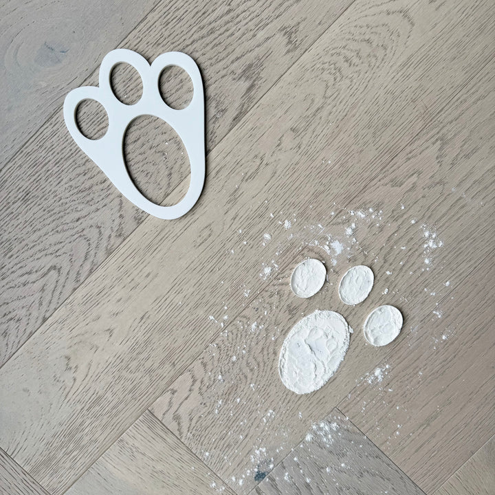 Easter Bunny Footprint Stencil