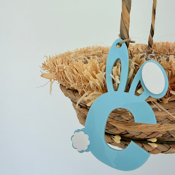 Bunny Ears Initial Tag