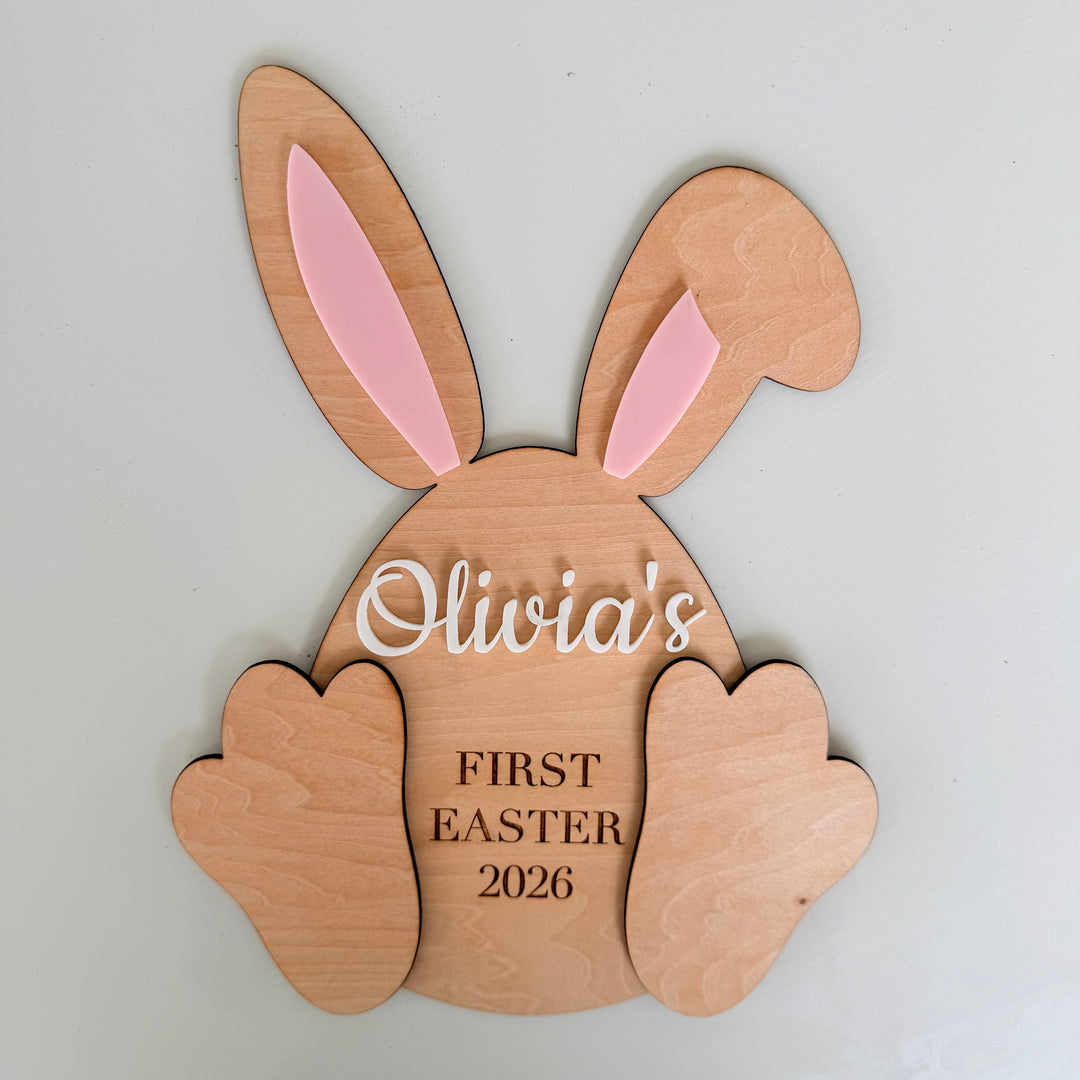 First Easter Footprint Plaque