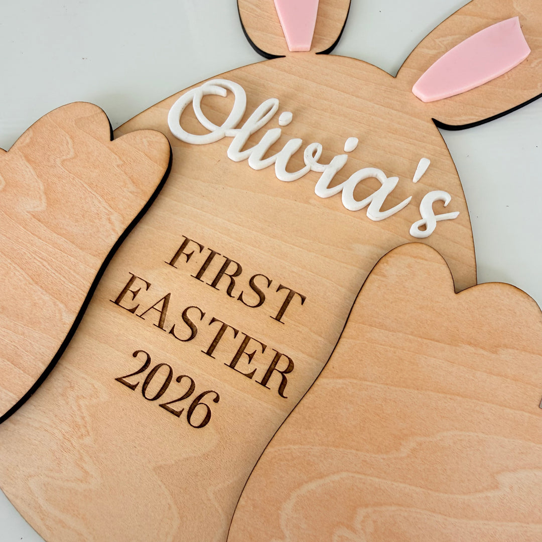 First Easter Footprint Plaque