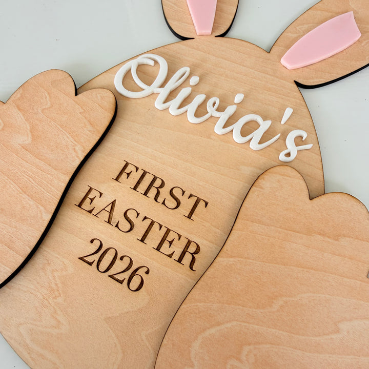 First Easter Footprint Plaque