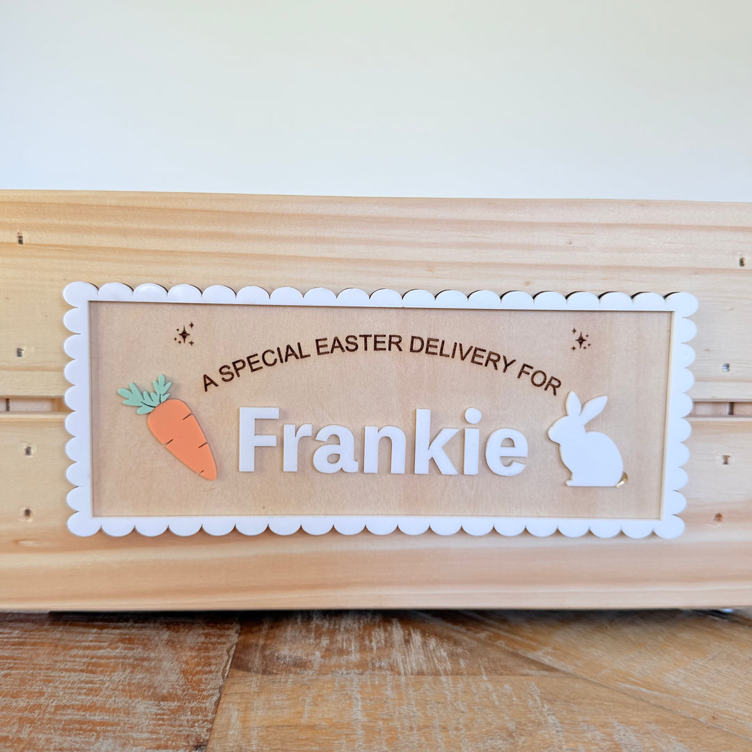 Easter Scalloped Name Plaque