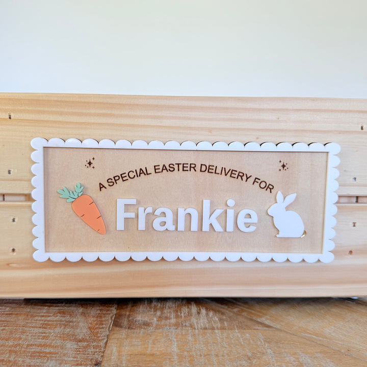 Easter Scalloped Name Plaque