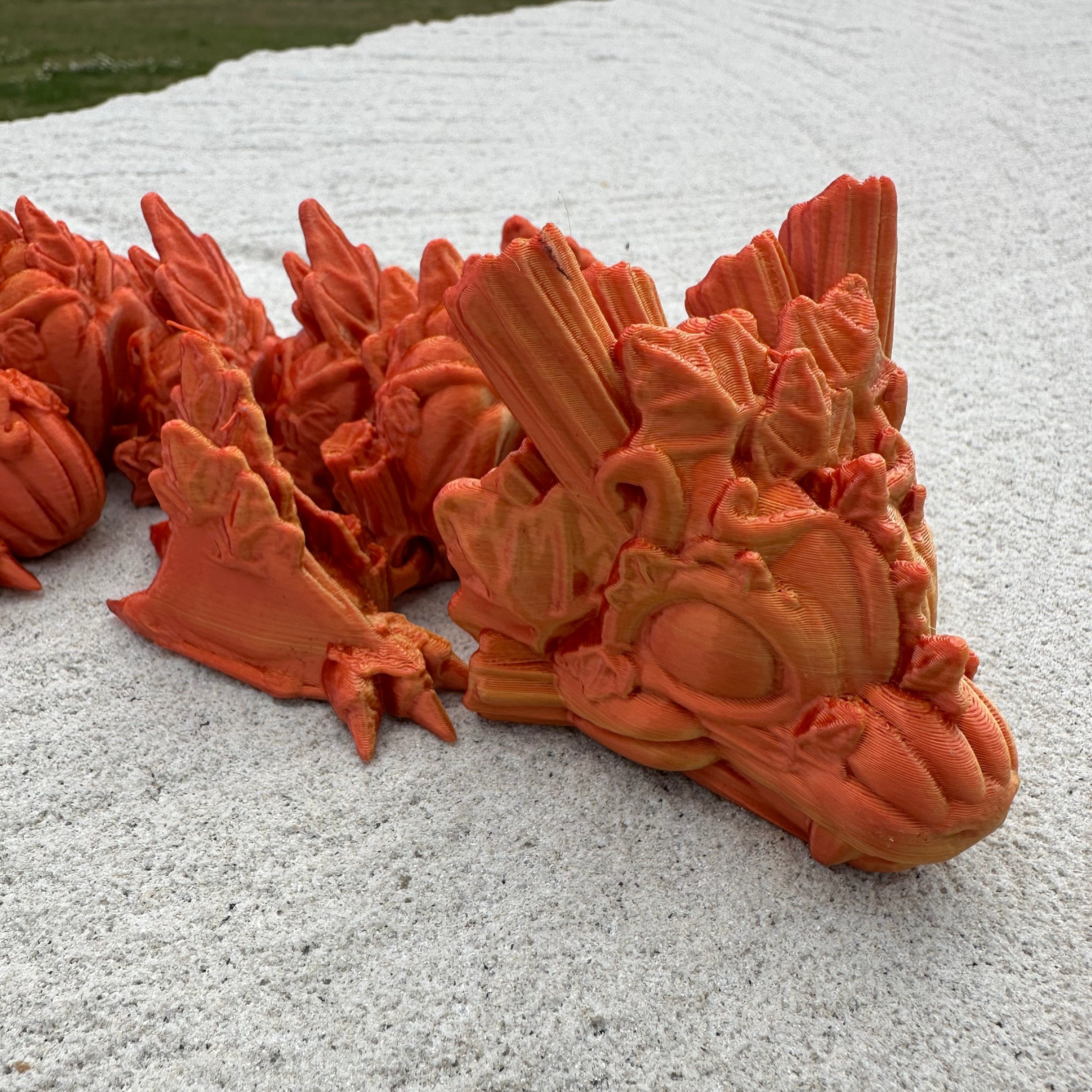 Wyvern Dragon Red/Gold Face