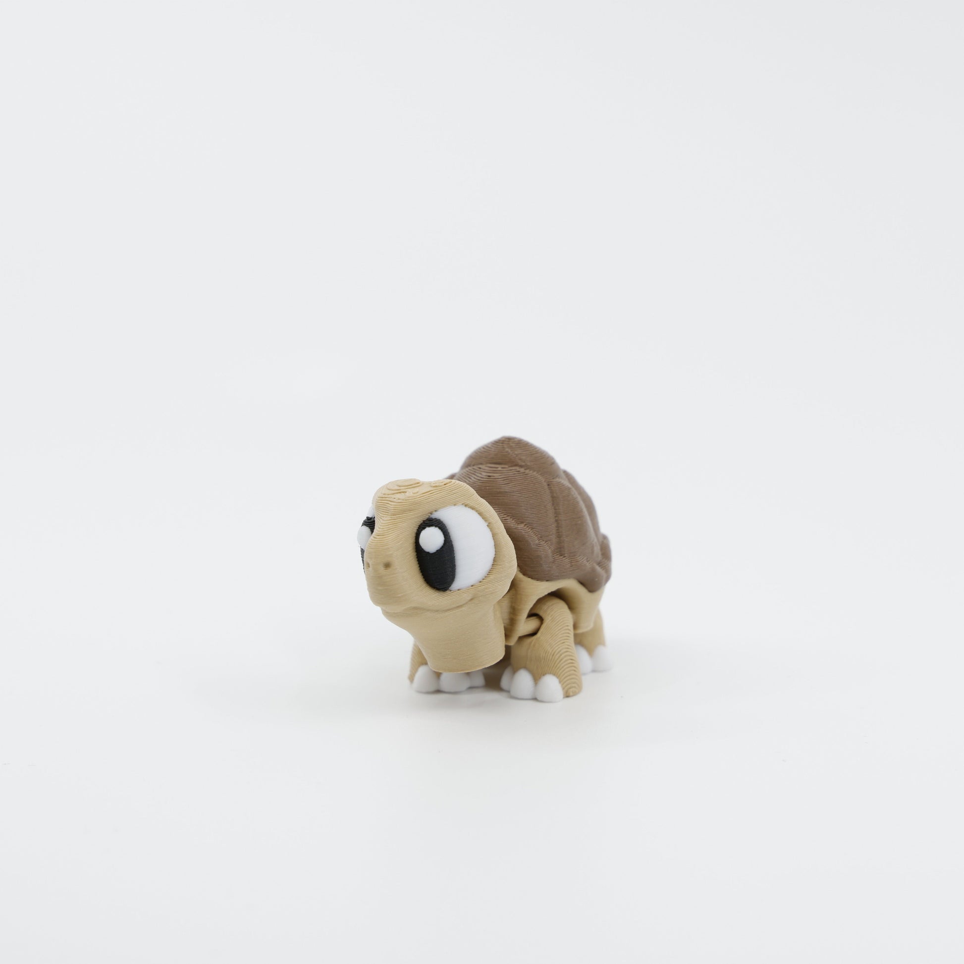 Mini tortoise fidget front view showing detailed shell and articulated limbs